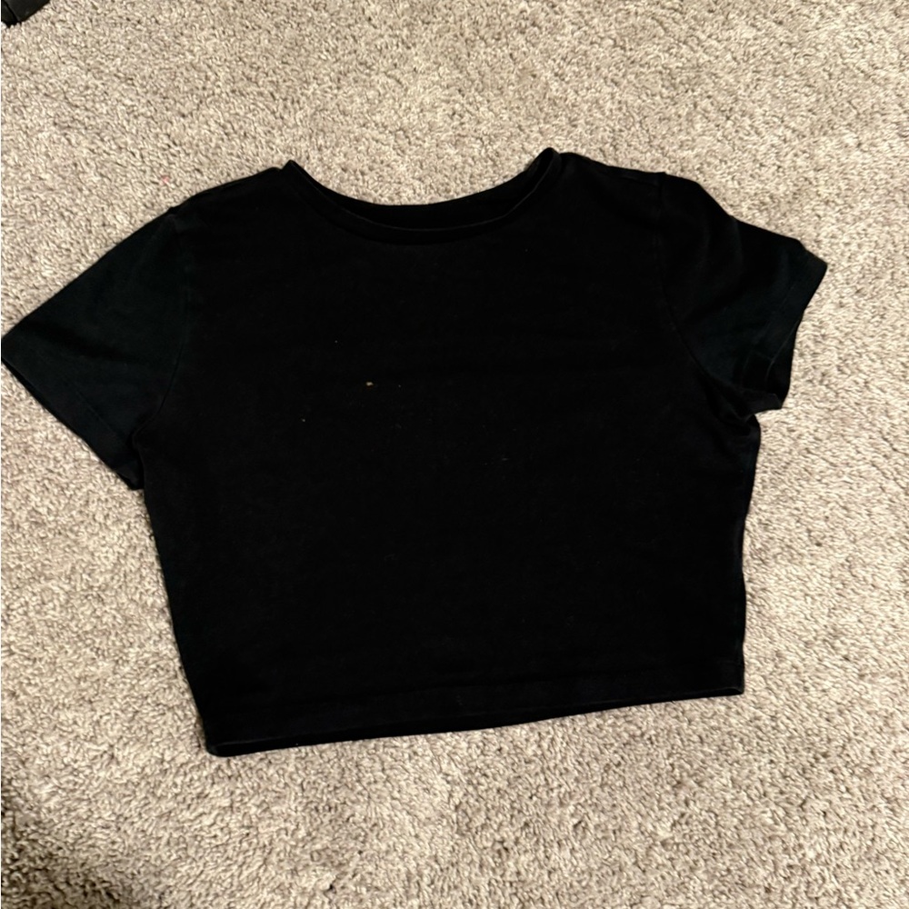 Wild Fable Black Crop Top